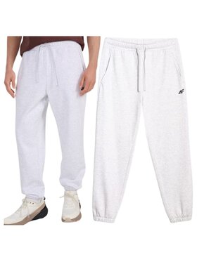 4F 4F Teplákové nohavice 4FWMM00TTROM1140-27M Sivá Regular Fit