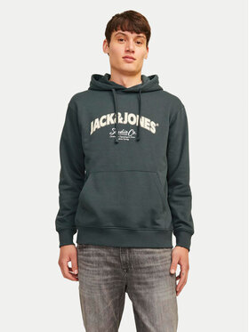 Jack&Jones Jack&Jones Džemperis ar kapuci Bronx 12262919 Zaļš Regular Fit