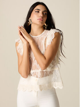 Oltre Oltre Blusa 2005J000770N021 Bianco Regular Fit