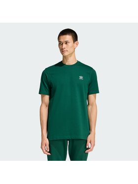 adidas adidas Тишърт Trefoil Essentials KD1323 Зелен Regular Fit