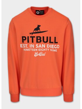 PITBULL PITBULL Bluza męska SURFING DOG XXL Pomarańczowy Regular Fit