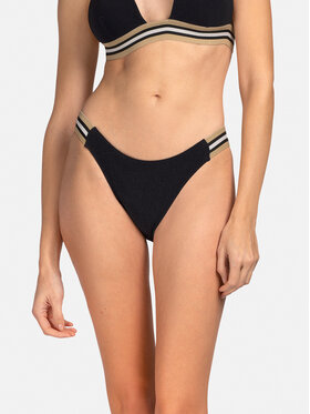 Miss Lou Miss Lou Bikini pezzo sotto D-AB1-CZ Nero