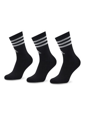 adidas adidas Комплект 3 чифта дълги чорапи мъжки 3-Stripes IC1321 Черен