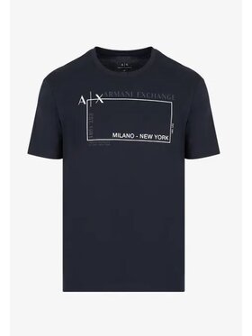 Armani Exchange Armani Exchange T-Shirt 6LZTJA ZJBVZ 1510 Granatowy Slim Fit