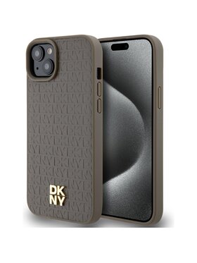 DKNY DKNY Etui na telefon Apple iPhone 15 Brązowy