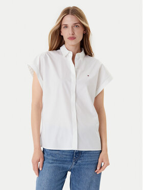 Tommy Hilfiger Tommy Hilfiger Košile WW0WW45897 Bílá Relaxed Fit