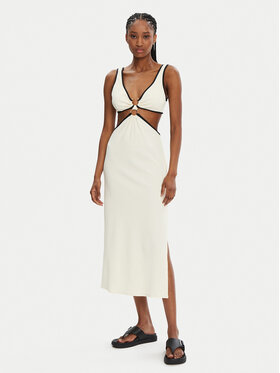 Seafolly Seafolly Rochie de vară Beach Bound 55111-DR Écru Slim Fit