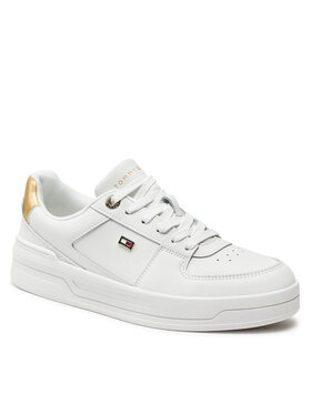 Tommy Hilfiger Superge Essential Basket Sneaker Gold FW0FW08076 Écru