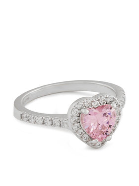 ICED STUFF ICED STUFF Δαχτυλίδι Heart Gem Λευκόχρυσο
