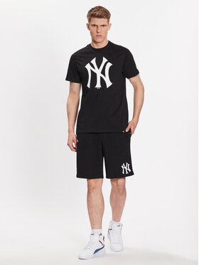 47 Brand T-shirt MLB New York Yankees Imprint 47 Echo Tee BB017TEMIME544088JK Crna Regular Fit