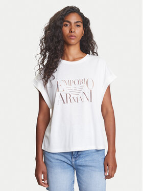 Emporio Armani Emporio Armani Póló EW000616 AF12187 U1131 Fehér Loose Fit