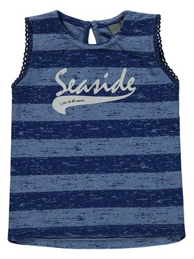 Kanz Kanz Bluzka 1833181-0003 Niebieski Basic Fit