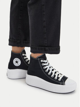 Converse Converse Sneakers aus Stoff Chuck Taylor All Star Move Platform 568497C Schwarz