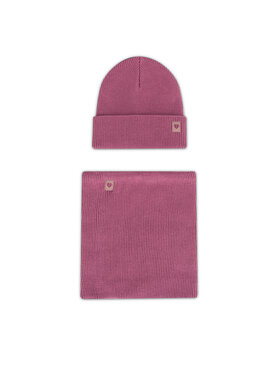 Nelli Blu Nelli Blu Set čepice a tunelová šála 7KF-002-AW24 Růžová