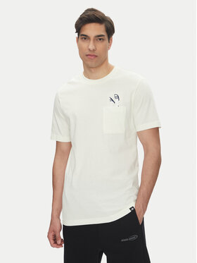 adidas adidas T-Shirt Lounge Slides Graphic Pocket JM0374 Bílá Regular Fit