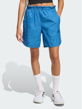 adidas adidas Szorty materiałowe 158914 Błękitny Loose Fit