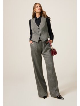 Oltre Oltre Pantaloni di tessuto P00NR009188N023 Grigio Over Fit