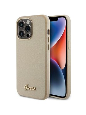 Guess Guess Etui na telefon iPhone 15 Pro Max Złoty