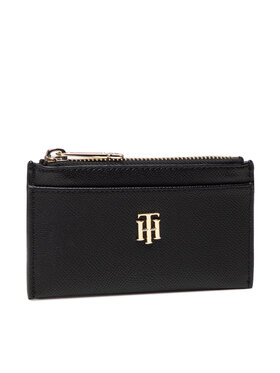 Tommy Hilfiger Tommy Hilfiger Custodie per carte di credito Th Timeless Cc Holder Pouch Blk AW0AW13986 Nero