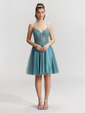 Hey Kyla Hey Kyla Cocktail obleka 5AG014HK Modra Regular Fit