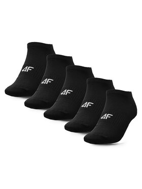 4F 4F Комплект 5 чифта къси чорапи мъжки 4FWAW23USOCM220 Черен
