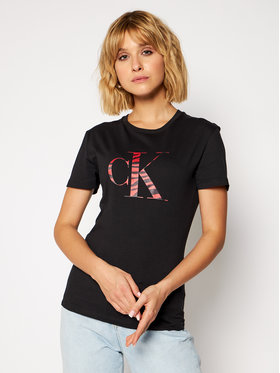 Calvin Klein Jeans Calvin Klein Jeans T-Shirt Logo J20J214793 Czarny Slim Fit