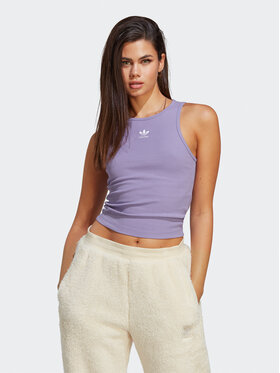 adidas adidas T-Shirt Adicolor Essentials Rib Tank Top IB9112 Violett Slim Fit