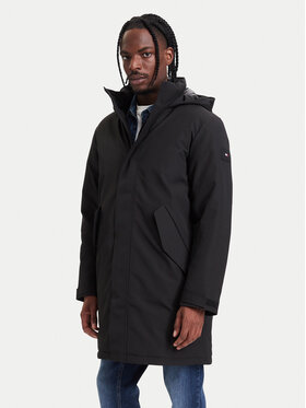Tommy Hilfiger Tommy Hilfiger Parka MW0MW44989 Czarny Regular Fit