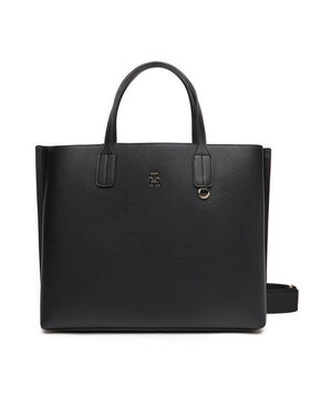 Tommy Hilfiger Tommy Hilfiger Τσάντα Th Distinct Satchel AW0AW17463 Μαύρο