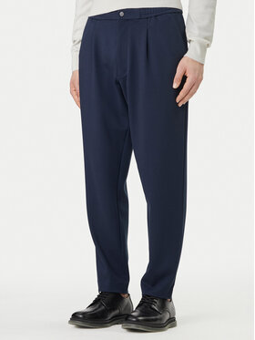Calvin Klein Calvin Klein Szövet nadrág LV04LF607G Sötétkék Tapered Fit
