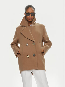 PINKO Pinko Вълнено палто 101830 A13B Бежов Regular Fit