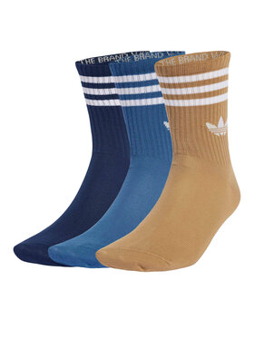 adidas adidas Set od 3 para unisex visokih čarapa 3-Stripes JZ4941 Šarena