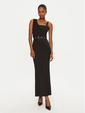 Rinascimento Rinascimento Rochie cocktail CFC0121691003 Negru Regular Fit
