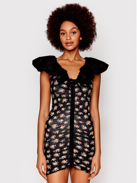 Blugirl Blumarine Blugirl Blumarine Коктейлна рокля RA2136-J6415 Черен Slim Fit