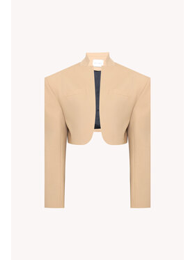 Epuzer Epuzer Giacca da abito Dune wool cropped Beige Standard Fit
