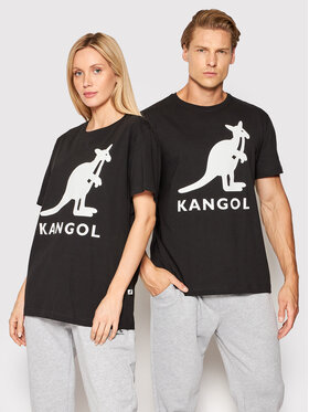 Kangol Kangol T-shirt Unisex Essential KLEU005 Crna Regular Fit