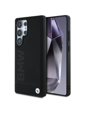 BMW Motorsport BMW Motorsport Etui na telefon Leather Big Wordmark Czarny