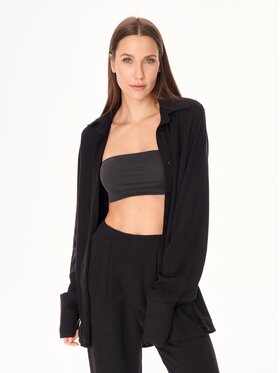 MANDRAGORA MANDRAGORA Košile Ora Černá Loose Fit