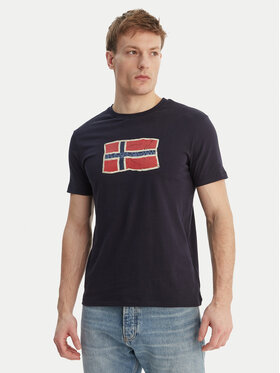 Napapijri Napapijri T-Shirt S-Mahsa NP0A4FZB Tmavomodrá Regular Fit