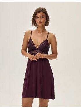 Esotiq Esotiq Koszula nocna 42061 Fioletowy Regular Fit