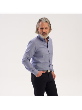 Willsoor Willsoor Koszula 42930sl Granatowy Slim Fit