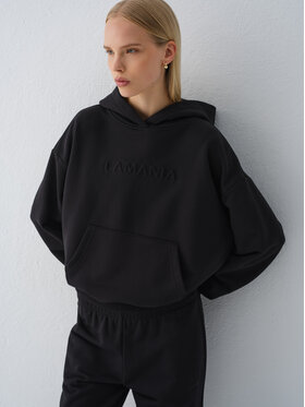La Mania La Mania Bluza VELMA Czarny Basic Fit
