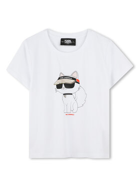 Karl Lagerfeld Kids Karl Lagerfeld Kids T-shirt Z30492 M Bijela Regular Fit