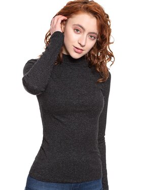 Lee Lee Sweter FUNNEL NECK LS Szary Slim Fit