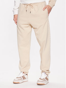 DC DC Pantaloni da tuta Rogers ADYFB03063 Beige Relaxed Fit