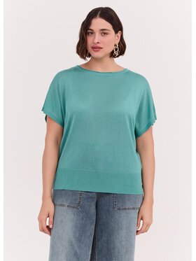 Fiorella Rubino Fiorella Rubino Sweter M226L008505N014 Turkusowy Boxy Fit