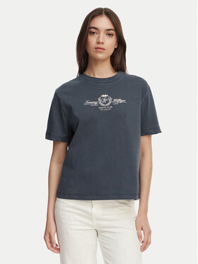 Tommy Hilfiger Tommy Hilfiger T-shirt Crest WW0WW48713 Tamnoplava Relaxed Fit