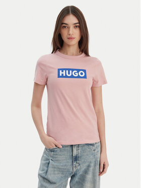 HUGO HUGO T-Shirt Classic 50510772 Różowy Slim Fit