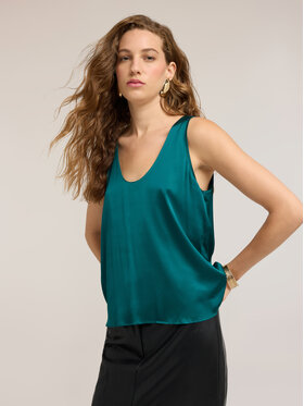 Motivi Motivi Top D012Q100623N024 Turkusowy Regular Fit