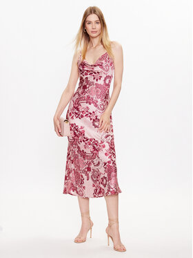 Guess Guess Sukienka codzienna Akilina W3GK85 WD8G2 Różowy Regular Fit